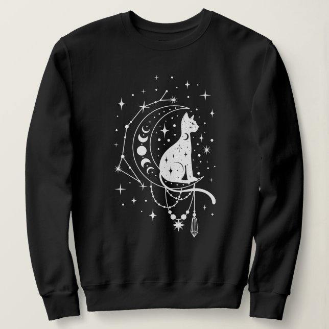 Sweatshirt Mystic Cat (Design devant)