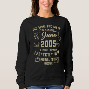 Sweatshirt Mythe de l'Homme Homme Légende Juin 2005 17e anniv