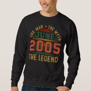 Sweatshirt Mythe de l'Homme Légende Juin 2005 17e anniversair