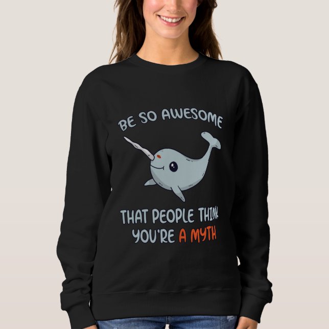 Sweatshirt Mythe stupéfiant de Narwhal (Devant)
