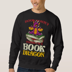Sweatshirt Mythique Créature Bookworm Lecture Livre Dragon