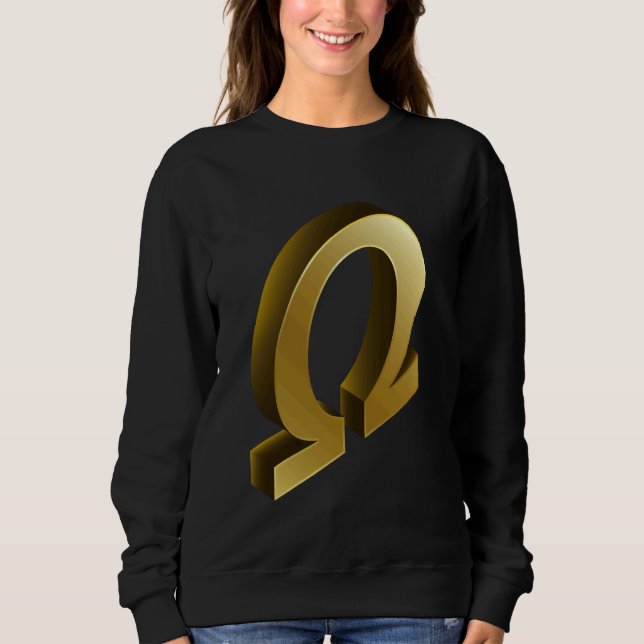 Sweatshirt Mythologie grecque Omega Symbole Fraternité design (Devant)