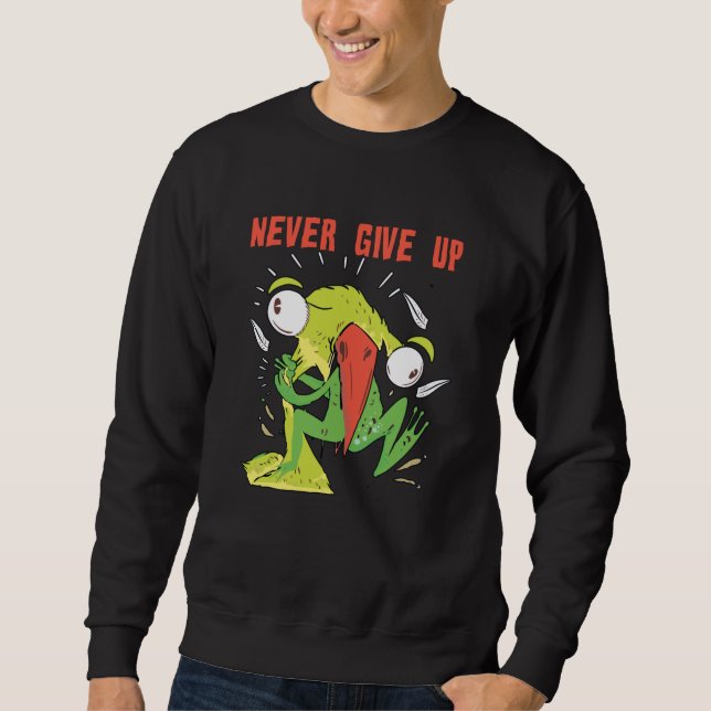 Sweatshirt N'Abandonnez Jamais Les Oiseaux Et La Grenouille (Devant)