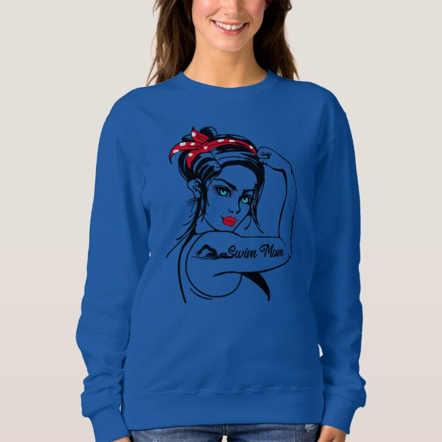 Sweatshirt Nage Nage Nage Maman Rosie Le Riveter Pin (Devant)