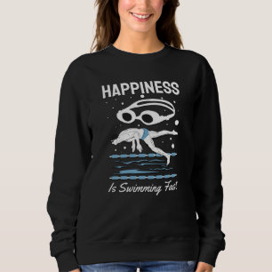 Sweatshirt Nageur Speedo - Le bonheur est de nager vite