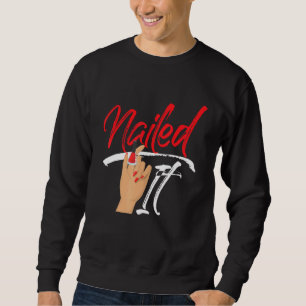 Sweatshirt Nail Tech Travail Uniforme Nail Polonais 6
