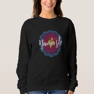 Sweatshirt Namaste Hatha Méditation Yoga Mandala Love Spiritu