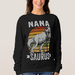 Sweatshirt Nana Saurus Dinosaur Nanasaurus Family Matching T