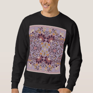 Sweatshirt Nappe à fleurs indiennes : belle motif pastel