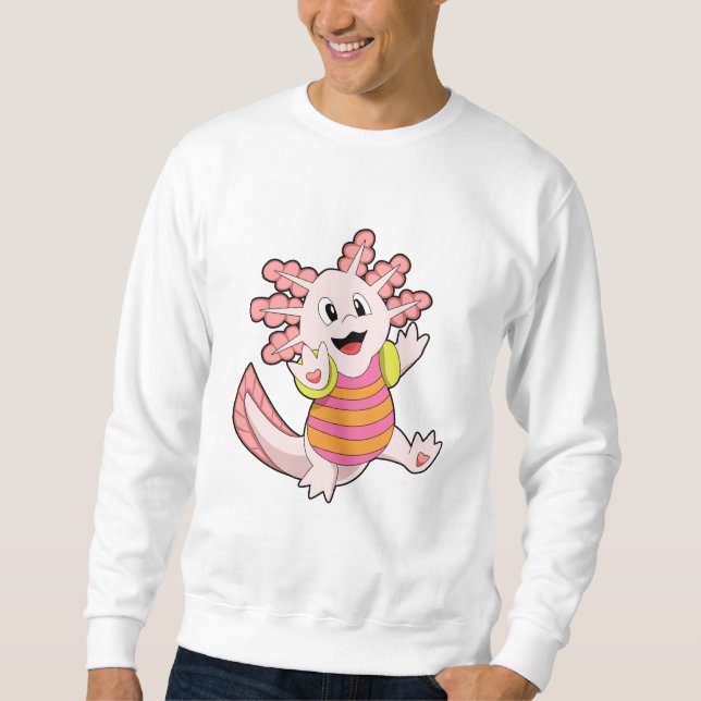 Sweatshirt Natation Axolotl (Devant)