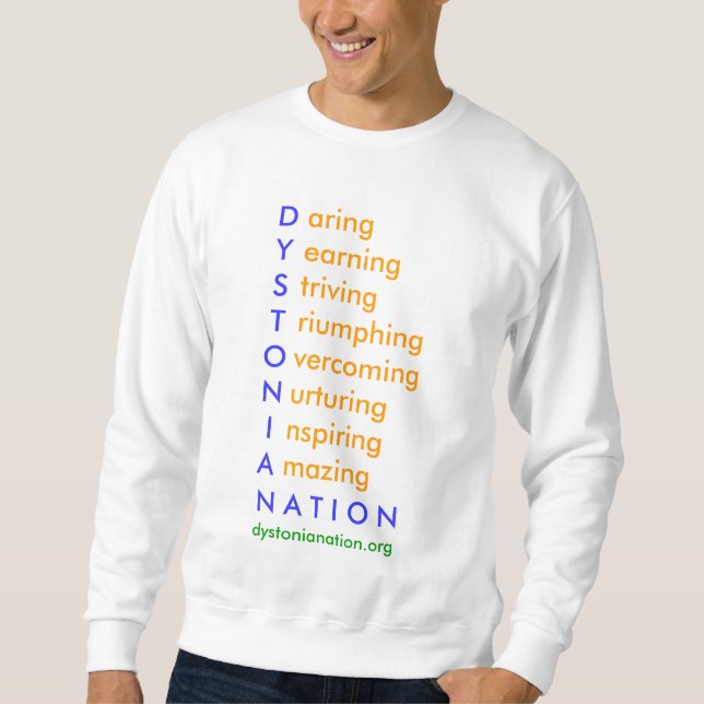 Sweatshirt Nation TS5 de dystonie (Devant)