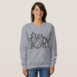 Sweatshirt Nativité Véritable histoire Baby Jesus Grey Noël