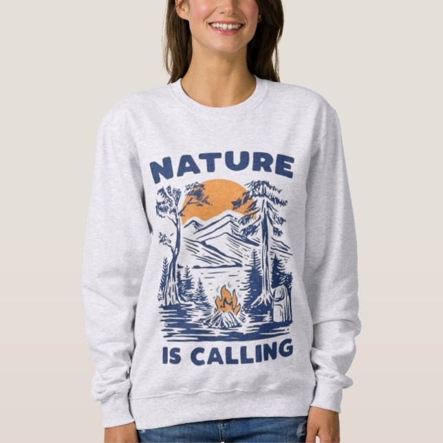 Sweatshirt Naturel appelle (Devant)