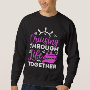 Sweatshirt Naviguer dans la vie ensemble couples assortis Cr