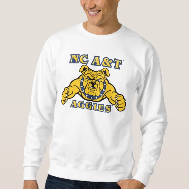 Sweatshirt NC A&T Agences | Aggie Bulldog (Devant)