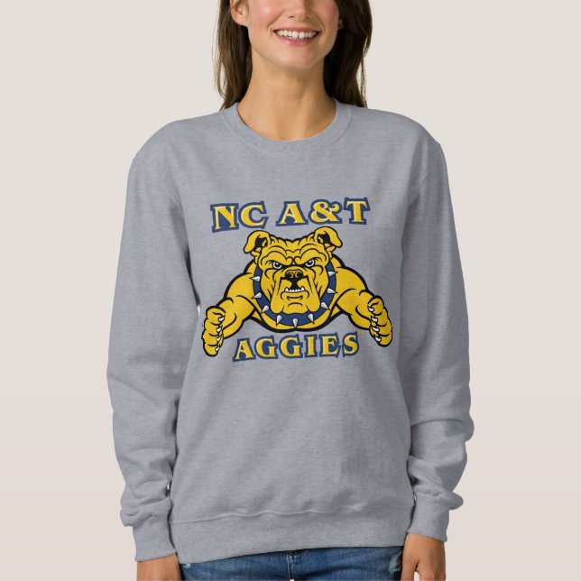 Sweatshirt NC A&T Agences | Aggie Bulldog (Devant)
