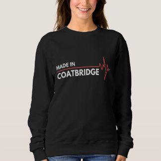 Sweatshirt Né À Coatbridge Ecosse Ville De Naissance