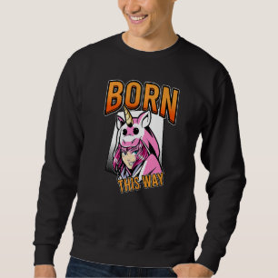 Sweatshirt Né Ainsi Lesbianlove Femme Lgbt