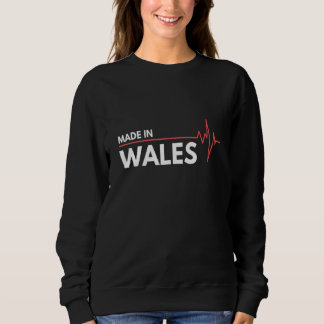 Sweatshirt Né Au Pays De Galles Royaume-Uni Lieu De Naissance