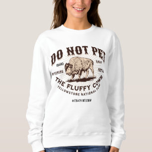 Sweatshirt Ne caresse pas les vaches duveteuses Bison de Yell