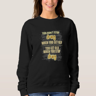 Sweatshirt Ne jamais cesser de skier