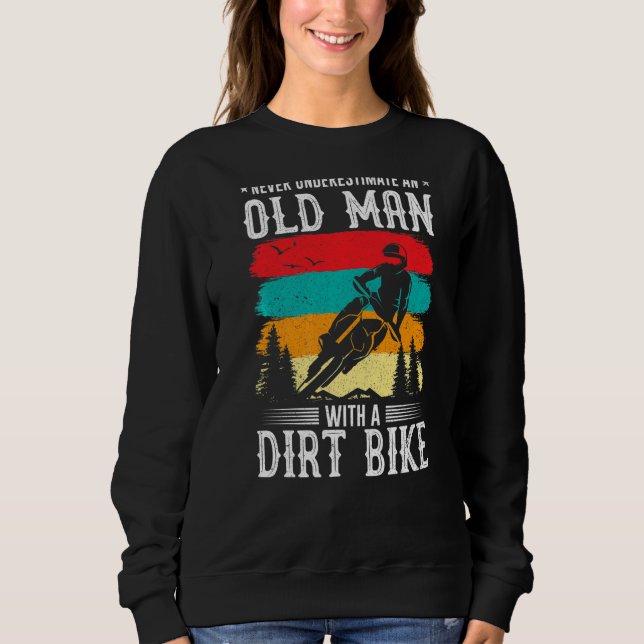 Sweatshirt Ne Jamais Comprendre Un Vieux Homme Avec Un Vélo S (Devant)