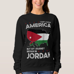 Sweatshirt Né Jordanien Jordanie Amérique USA Citoyenneté Rag