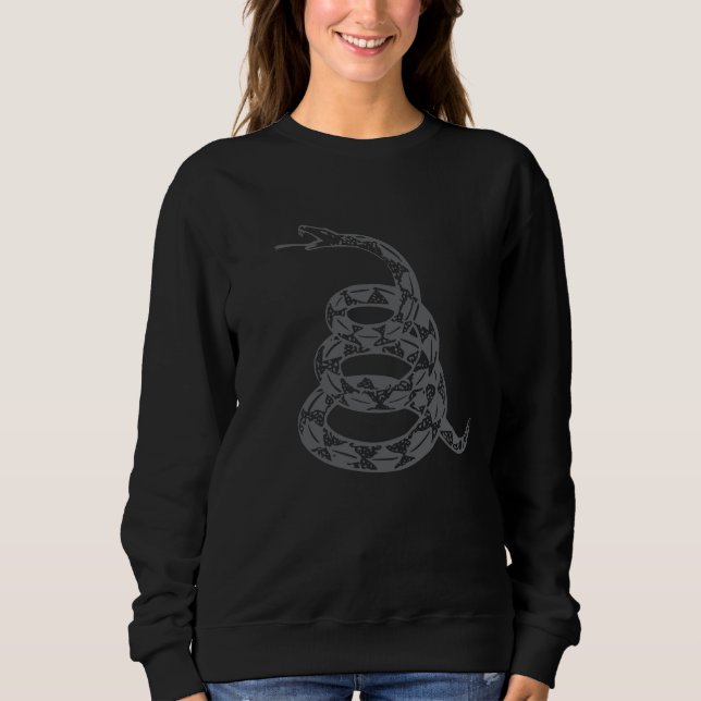Sweatshirt Ne marchez pas sur moi Gadsden Drapeau Crotlesnake (Devant)