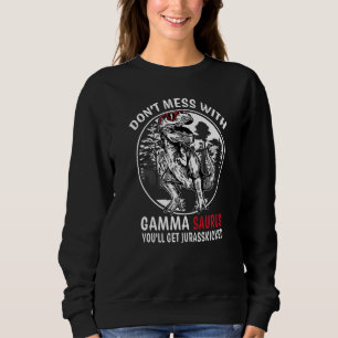 Sweatshirt Ne plaisante pas avec Gamma Saurus Jurasskicked G