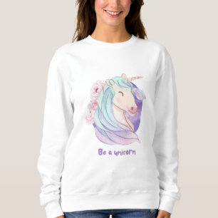 Sweatshirt Né pour être une Unicorn Magical Fan Club