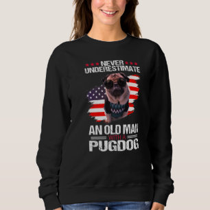 Sweatshirt Ne Sous-Estimez Jamais Un Vieux Homme Avec Un Carl