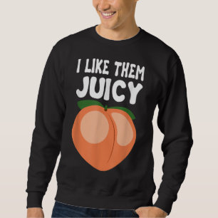Sweatshirt Nectarines de pêche juteuse Apricots Panier de fru