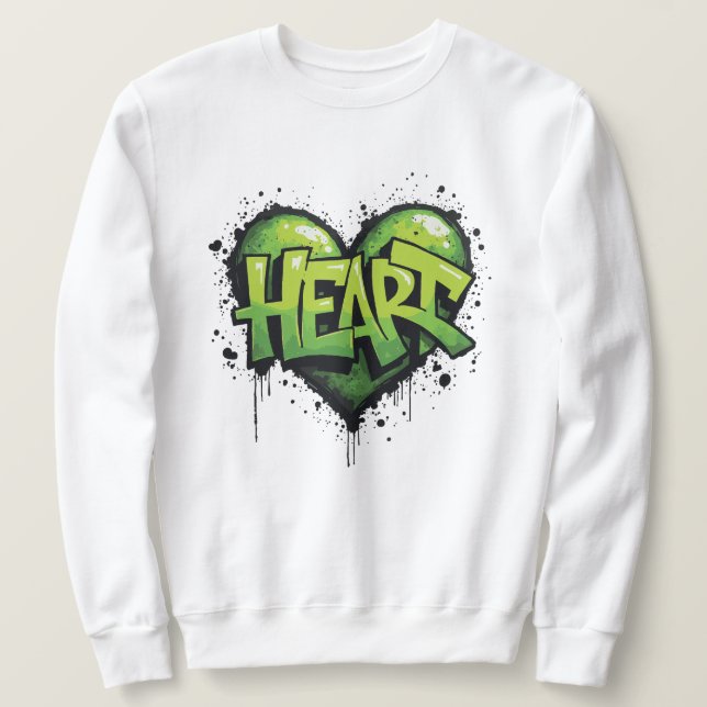 Sweatshirt Neon Heartbeat (Design devant)