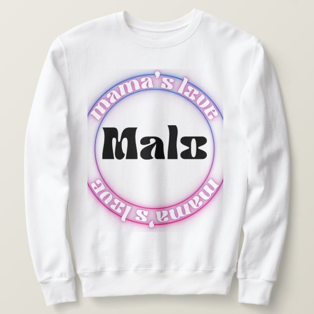 Sweatshirt néon rond malo (Design devant)