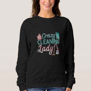 Sweatshirt Nettoyeur de vide Nettoyage fou Lady Déchets Sac M
