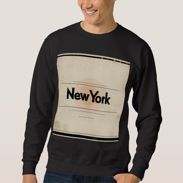 Sweatshirt New York Limited Edition Inspiré par 1960 Post (Devant)