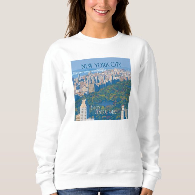 Sweatshirt New York | Profitez de Central Park (Devant)