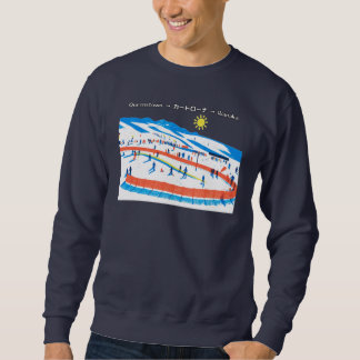 Sweatshirt New Zealand Retro Ski Art/ニュージーランド レトロスキーイラスト