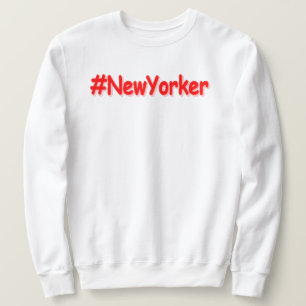 Sweatshirt "#NewYorker" Joli design. Commandez dès maintenan