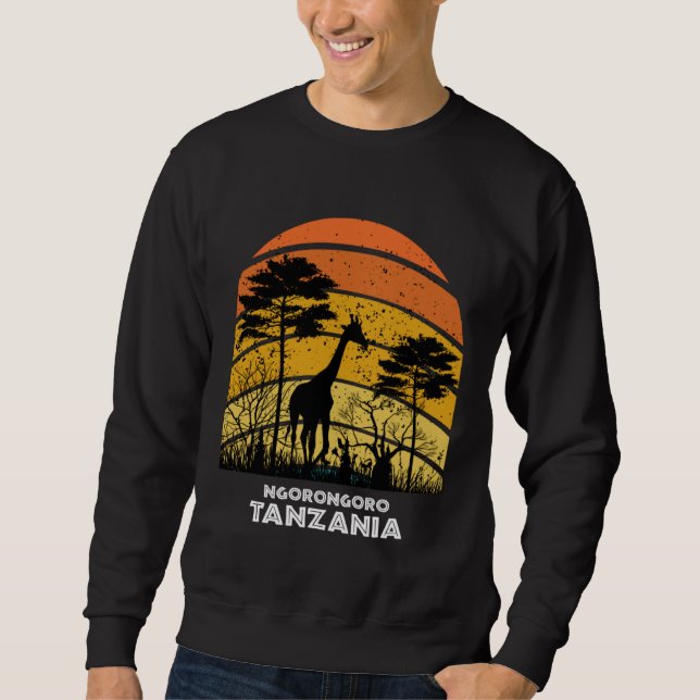 Sweatshirt Ngorongoro, Tanzania Safari National Park Game Res (Devant)