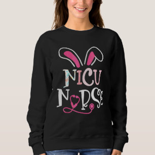 Sweatshirt Nicu Infirmière Stethoscope Bunny Oreilles Bonne E