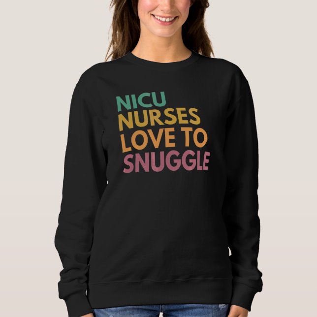 Sweatshirt Nicu Infirmières Aiment Se Brouiller Nicu Infirmiè (Devant)