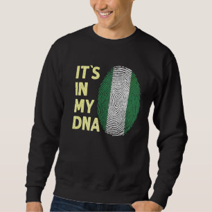 Sweatshirt Nigeria Dans Mon Adn Équipe Nigériane Drapeau Nige