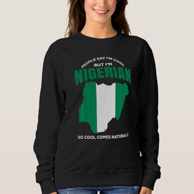 Sweatshirt Nigeria Pride Nigerian African American Nigerian R (Devant)