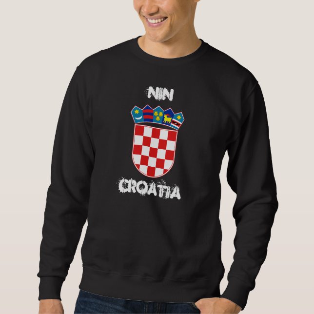 Sweatshirt Nin, Croatie avec armoiries (Devant)