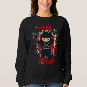 Sweatshirt Ninja de piscine Billes de snooker de piscine Joue