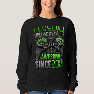 Sweatshirt Niveau 14 Déverrouillé stupéfiant depuis 2008 14e
