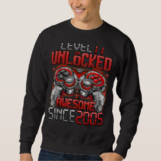 Sweatshirt Niveau 17 Déverrouillé stupéfiant depuis 2005 17e 