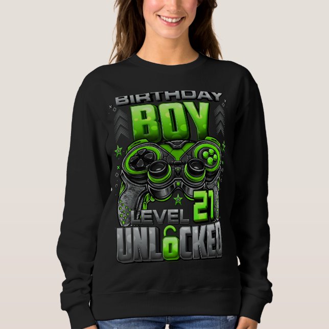 Sweatshirt Niveau 21 Déverrouillé stupéfiant depuis 2001 21e  (Devant)