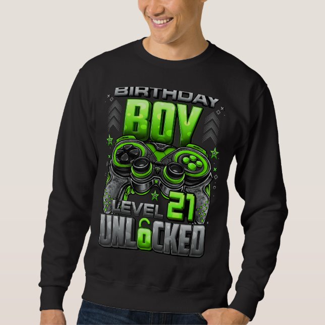 Sweatshirt Niveau 21 Déverrouillé stupéfiant depuis 2001 21e  (Devant)